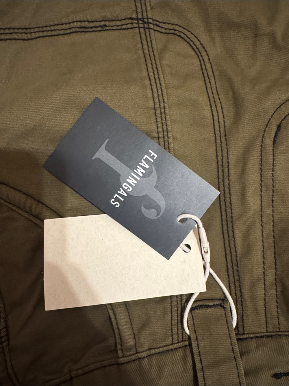 Olive Green Women's y2k Pants - Picture 4 of 4